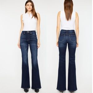 KanCan Flare Hight Rise Dark Blue Women's Jeans 13/30 NEW